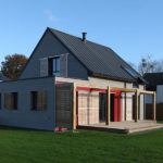 Construction maison bois terrasse bois Morbihan